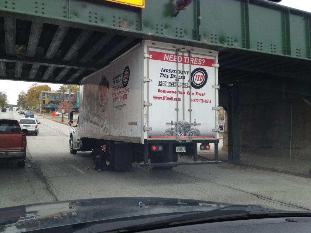 Truck stuck